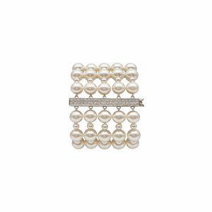 Chanel Vintage Pearl and Diamond Bracelet